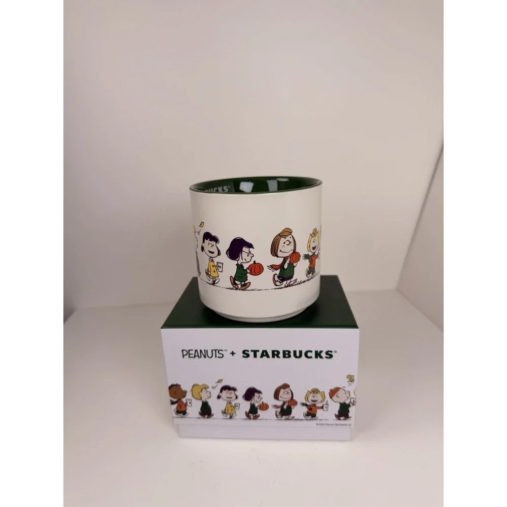 Starbucks Peanuts Snoopy 14oz Ceramic Mug New In Box Limited Edition